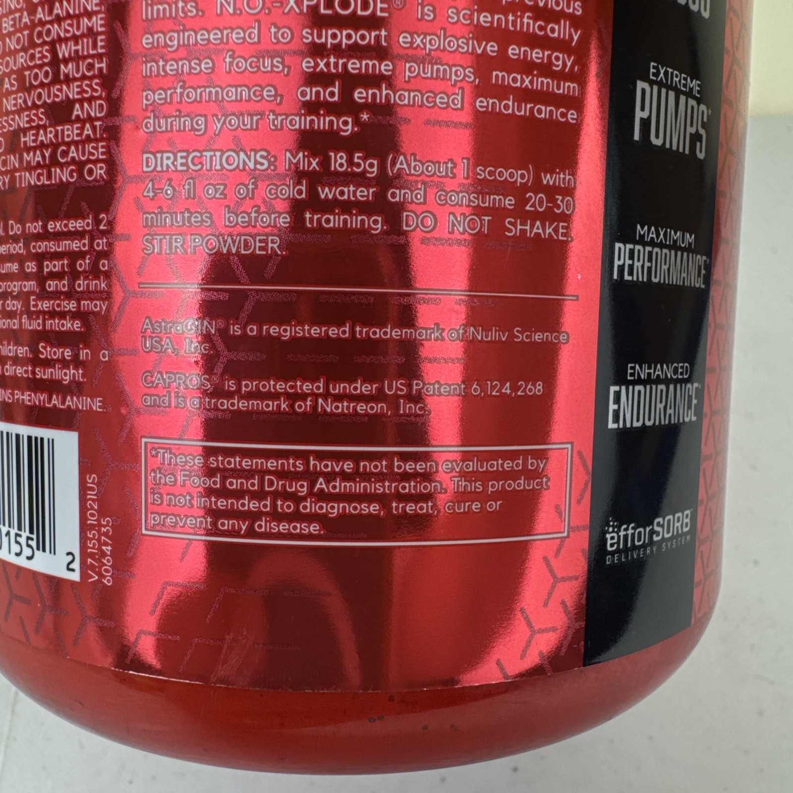 BSN N.O.-XPLODE Pre Workout Powder Energy Supplement Blue-Raz Brand New Exp 1/27