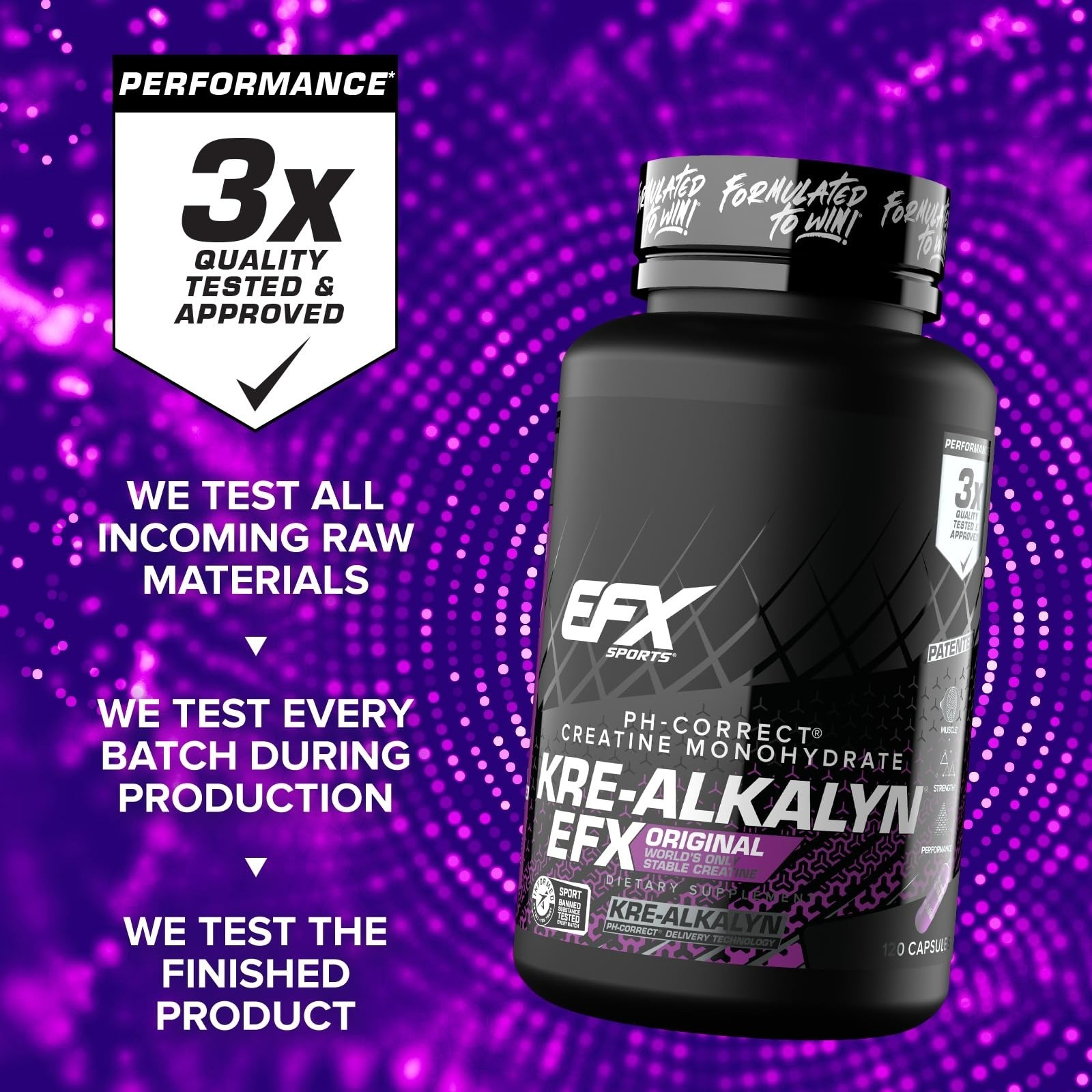 Kre-Alkalyn EFX Creatine Monohydrate Capsules | Muscle Growth & Performance