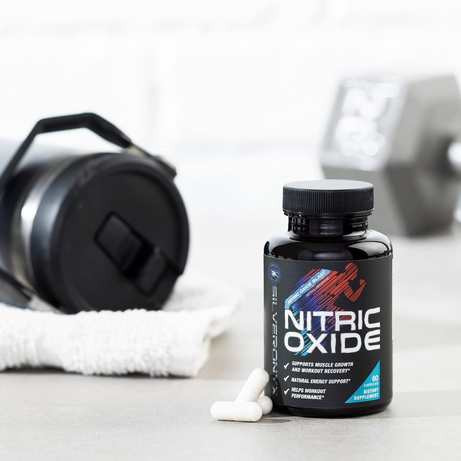 Oxido Nitrico y L-arginina Extra Fuerte Para Aumentar La Energia Muscular 60 Ct