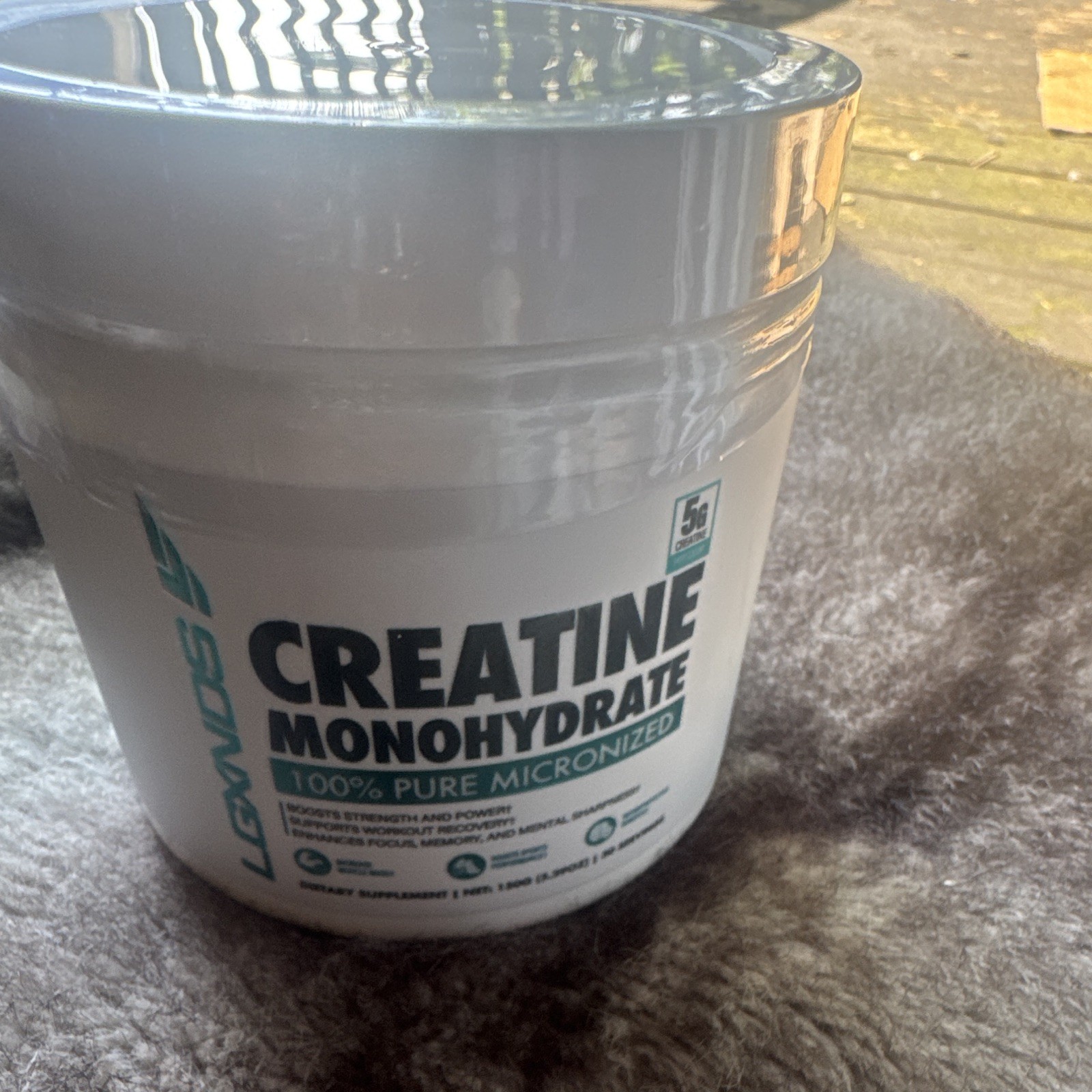 LGXNDS Creatine Monohydrate Powder Micronized Unflavored 150g 5g Dosage