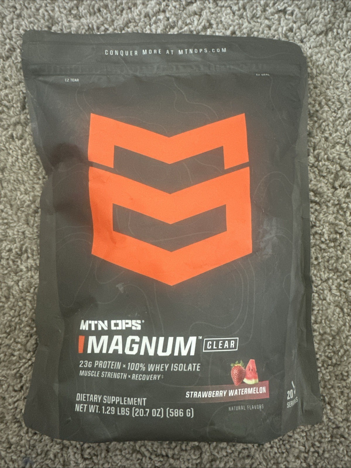 MTN OPS Magnum Clear Protein Powder – 23g 100% Whey Protein Isolate per Serving