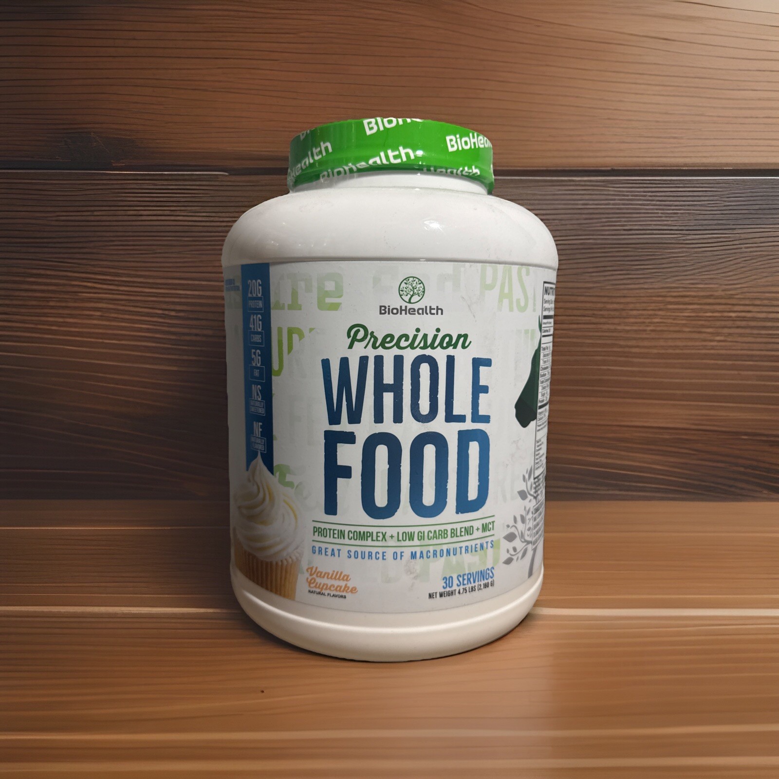 Precision Whole Food Vanila Cupcake 4.75lb 30 Servings BioHealth