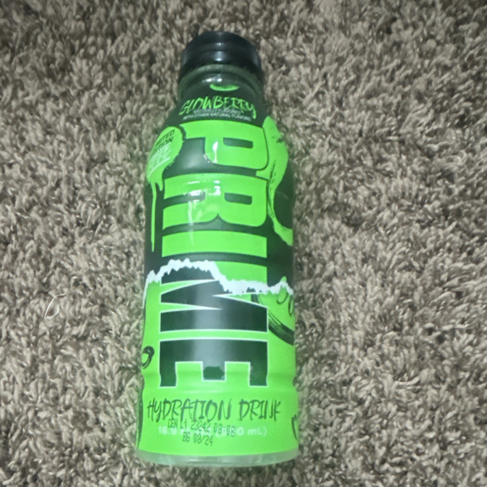 Prime Glowberry Hydration Drink Electrolytes Gluten-Free 16.9 fl oz
