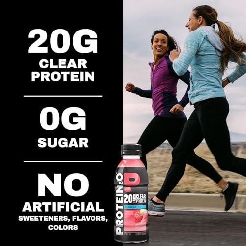 Protein2o Whey Protein Isolate Drink, Strawberry Watermelon, 16.9oz, 12 Count