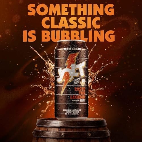 JOLT Energy Drink – 200mg Caffeine Drink with L-Carnitine & Taurine – Root Beer