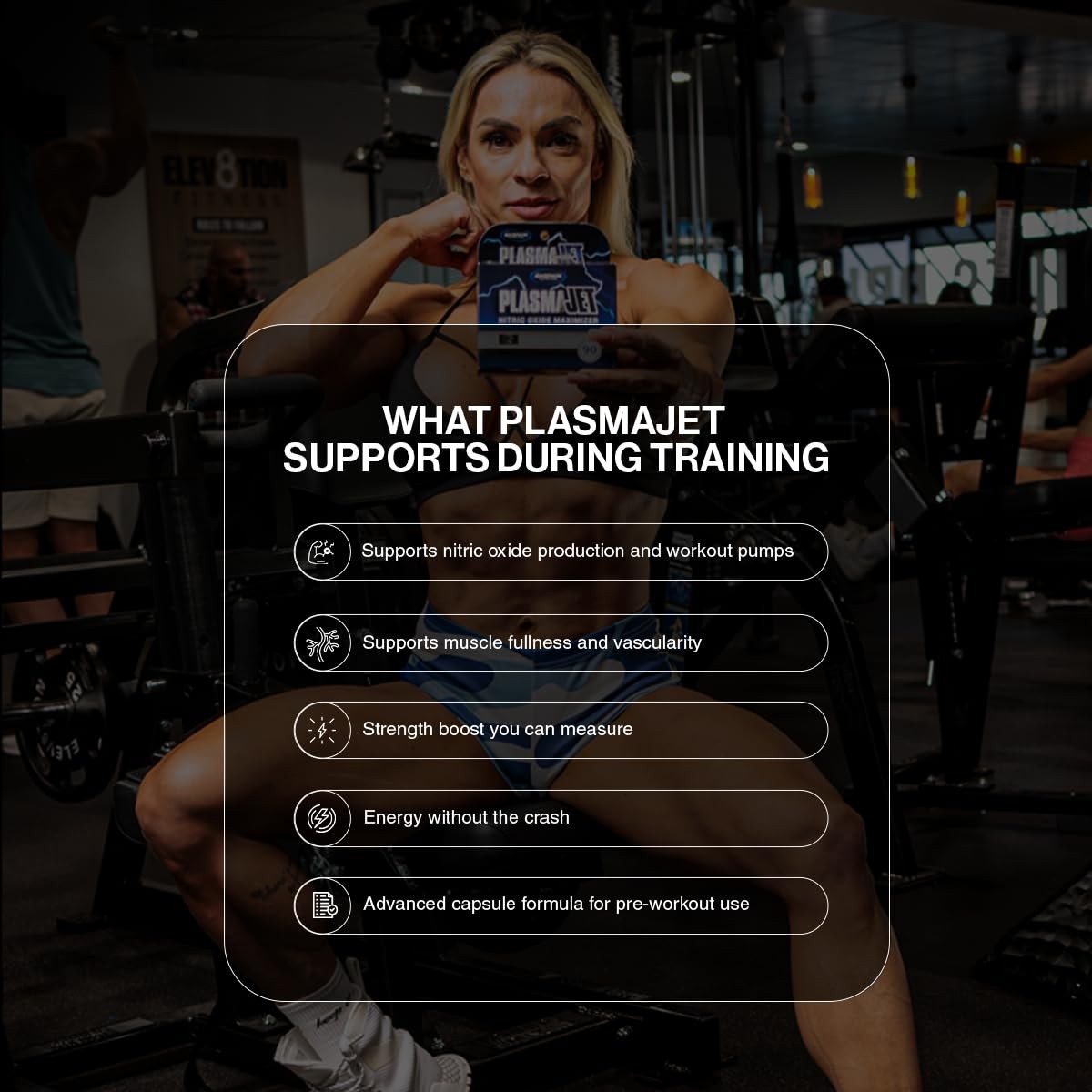 Gaspari Nutrition PlasmaJet, Legendary N.O. Nitric Oxide Maximizer, Increased Le