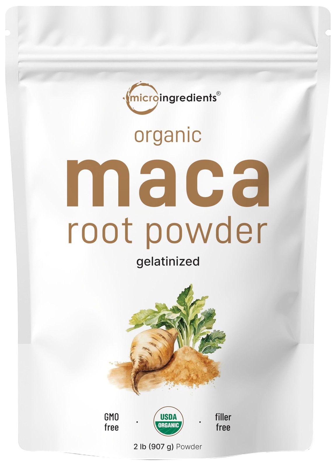 Micro Ingredients Organic Maca Root Powder, 2 Pound, 2 Pound (Pack of 1)