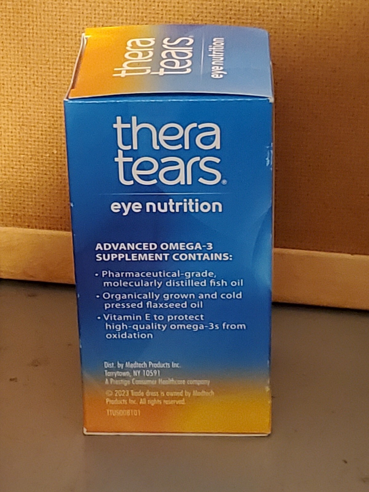 (BB 09/27) TheraTears 1200mg Omega 3 Eye Nutrition Supplement – 90 ct. NIB