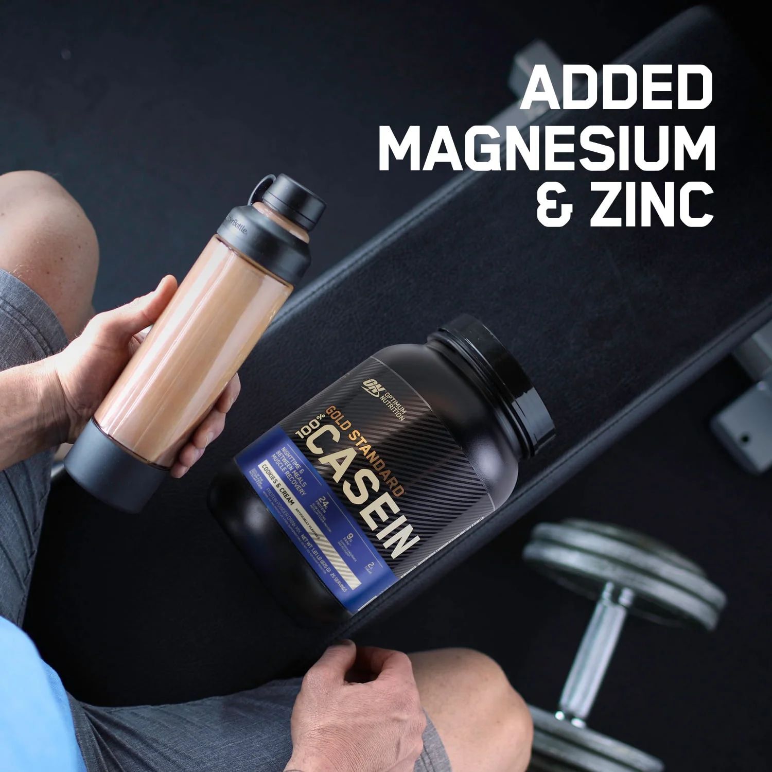 Optimum Nutrition Gold Standard Casein Protein, Chocolate Peanut Butter, 4lb