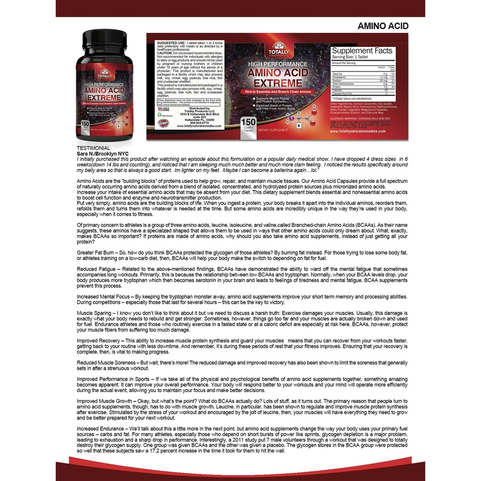 L-Glutamine 1000mg Muscle Mass Tablets Amino Acid Extreme Combo Pills Free Ship