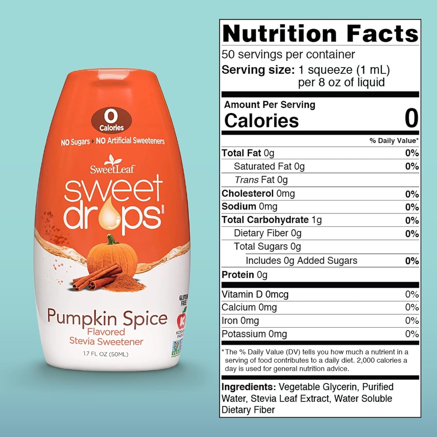 SweetLeaf Sweet Drops – Flavored Stevia Liquid 1.7 Fl Oz (Pack of 3)