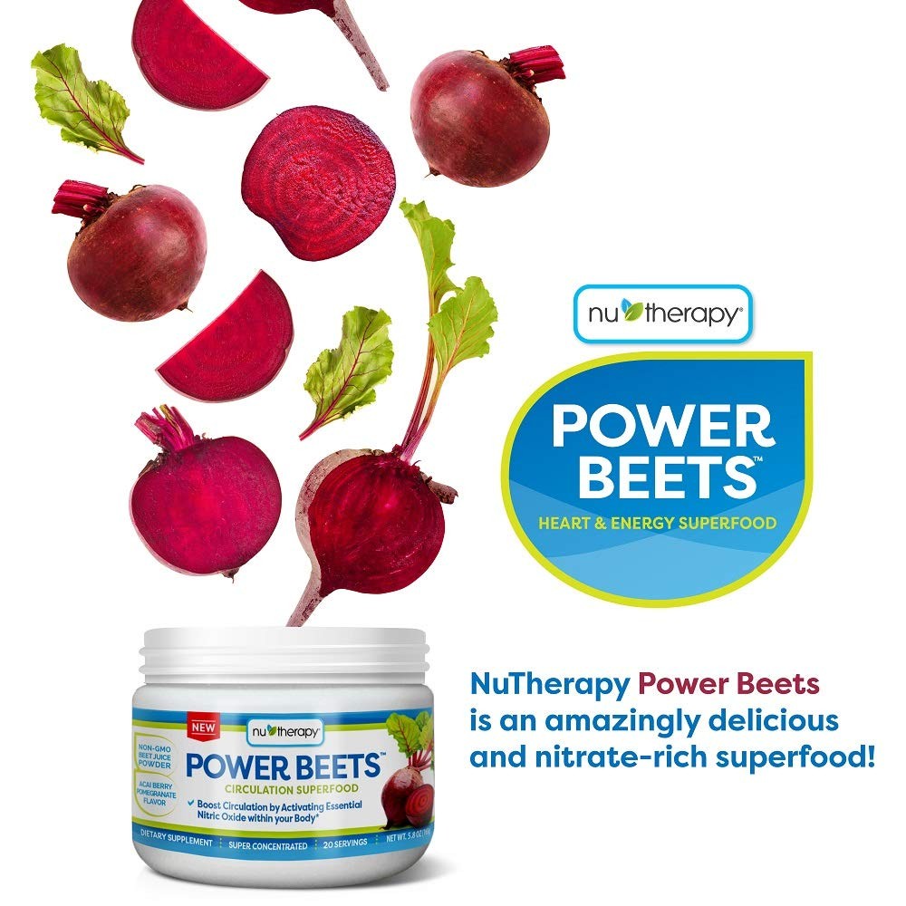 Nu-Therapy Power Beets – Super Concentrated Circulation Superfood – Dietary Supp