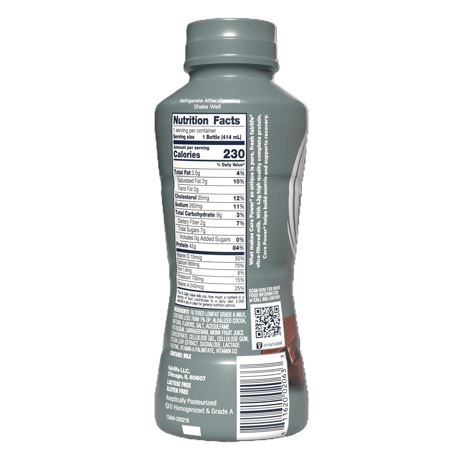 Core Power Elite Protein Shake 42g Chocolate 14oz 12 Pack