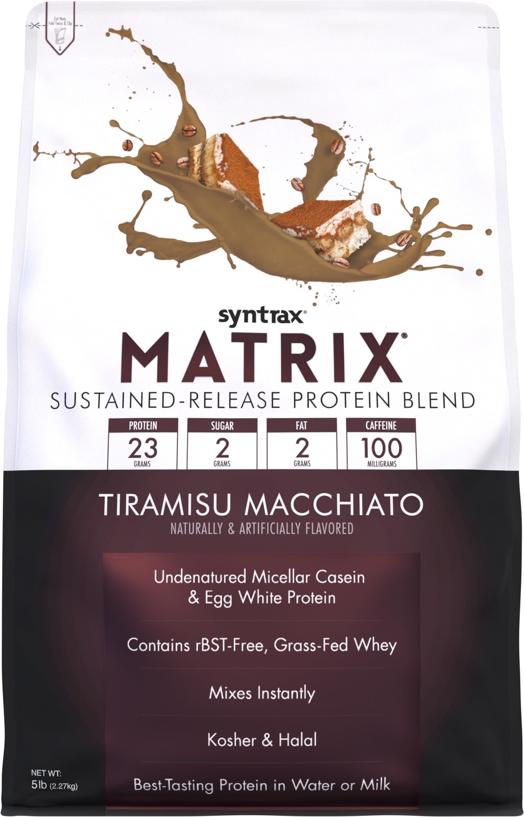 Sustained Release Protein Powder 5 Pound Grass Fed Whey Casein Egg White Blend