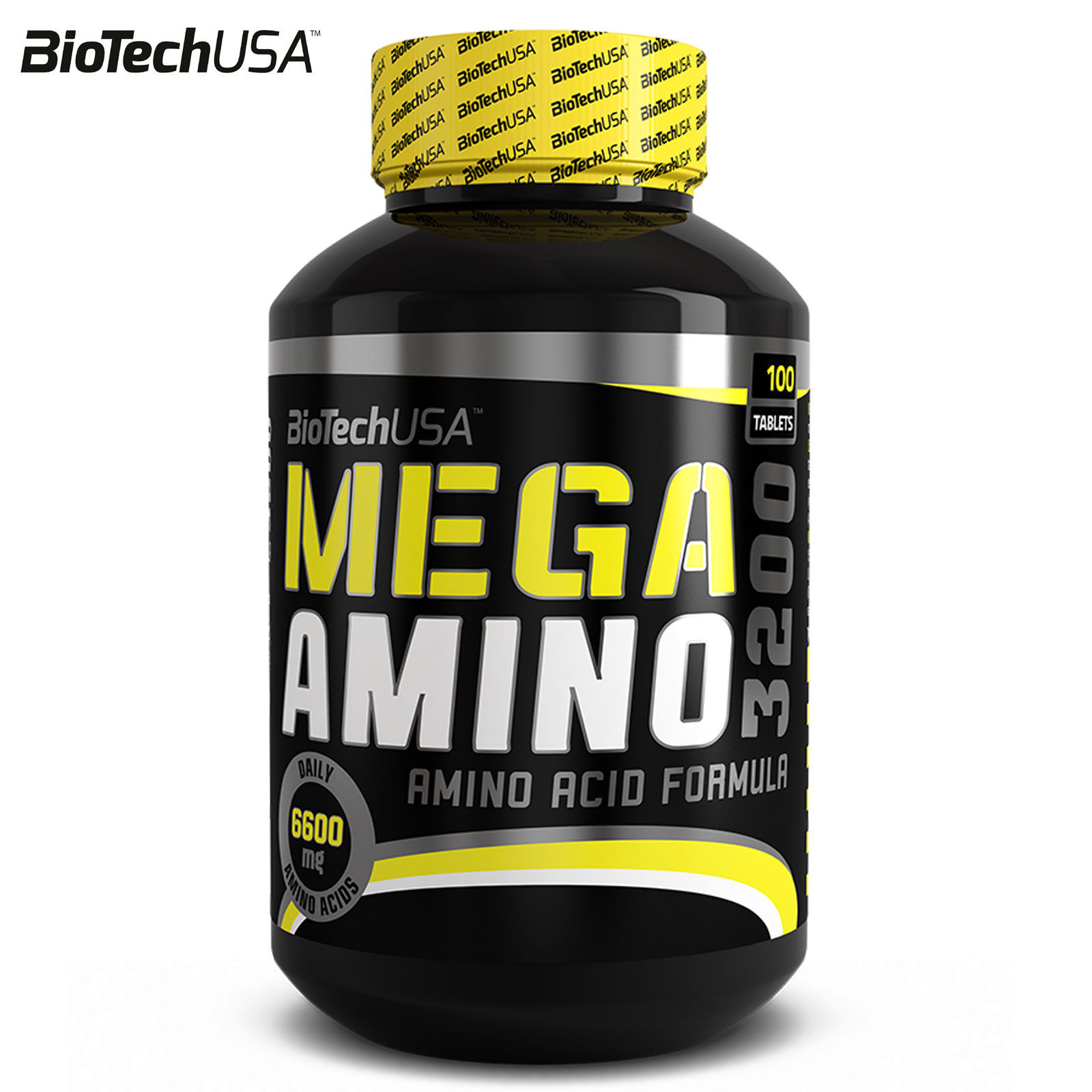 MEGA AMINO 3200 100 Tablets BCAA Full Spectrum Amino Acids Whey Protein Pills
