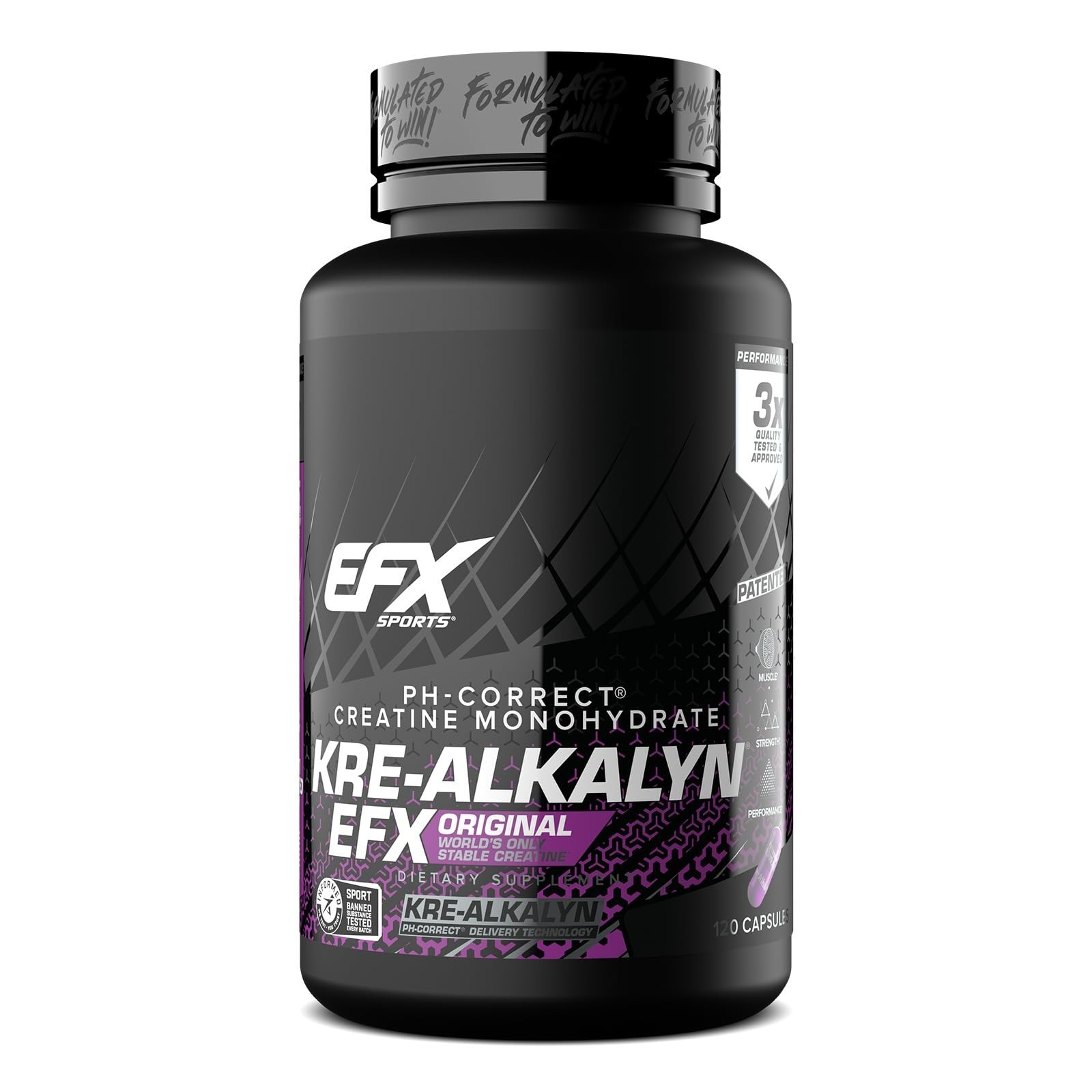 Kre-Alkalyn EFX Creatine Monohydrate Capsules | Vegan | Muscle Growth