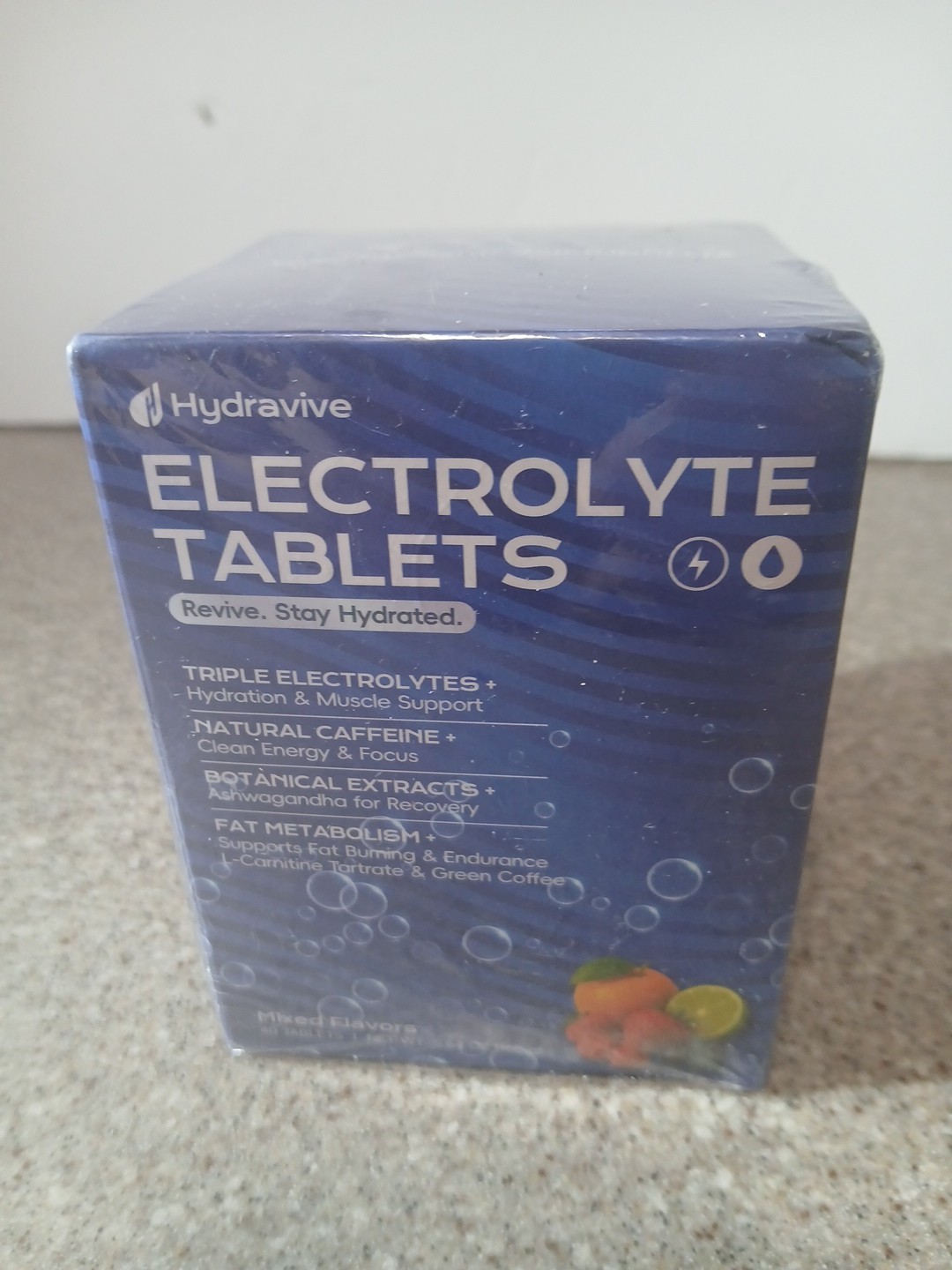 Hydravive Electrolyte Tablets Zero Sugar Hydration Drink 40 Ct. Mixed Flavors