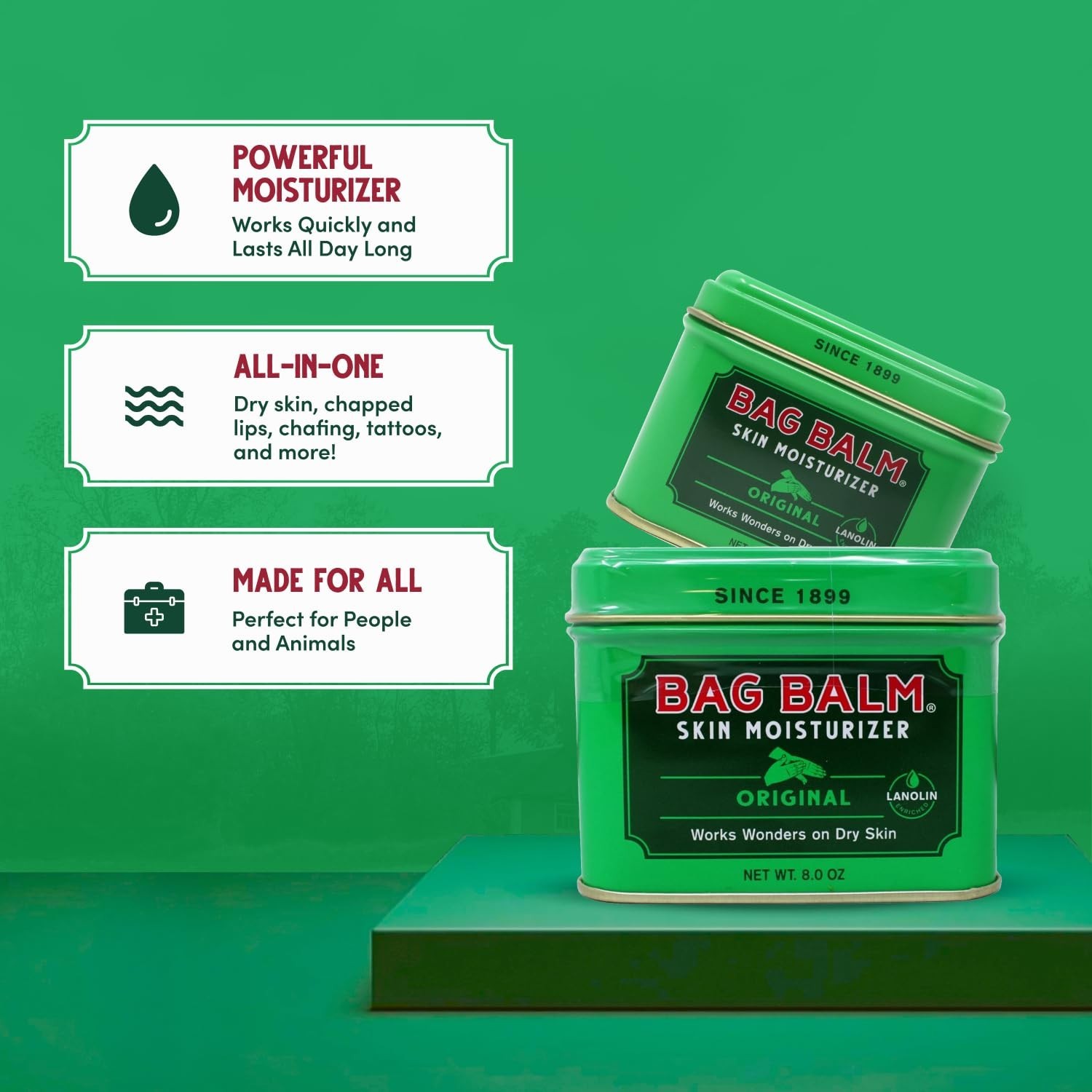 Bag Balm Vermont’s Original for Dry Skin, Heels, Cracked Hands, Dog Paws and …