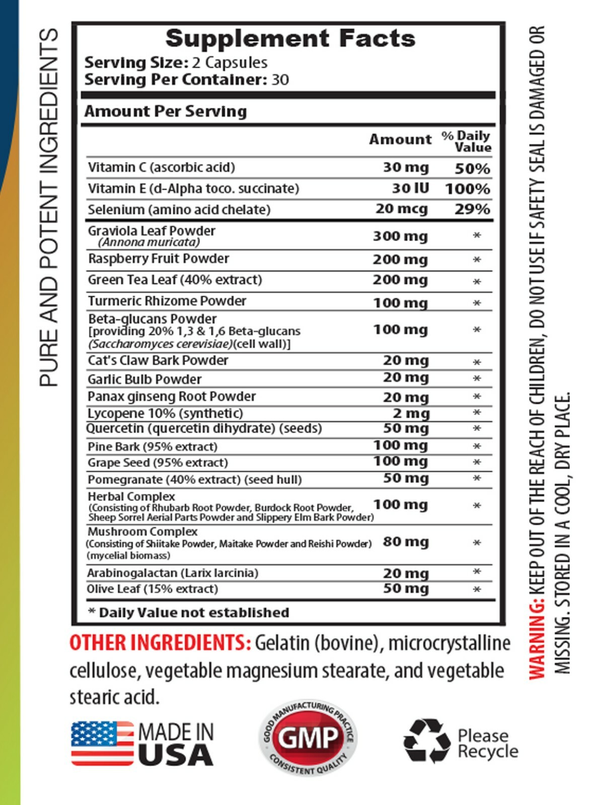 immune extra – IMMUNE SUPPORT COMPLEX – graviola pills 3B