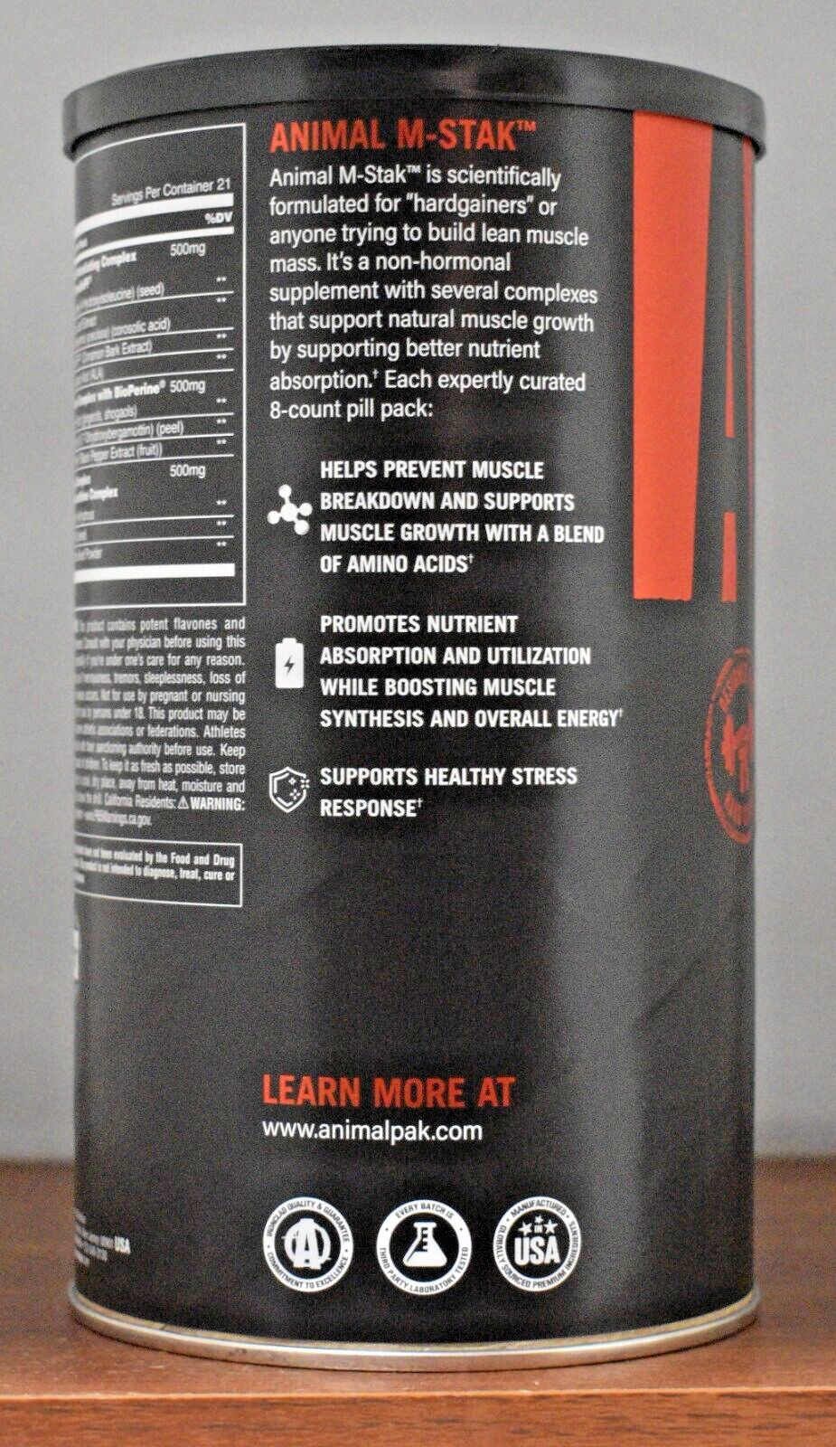 Universal Nutrition Animal M-Stak 21 PACKS Hard Gainer’s GET BIG QUICK