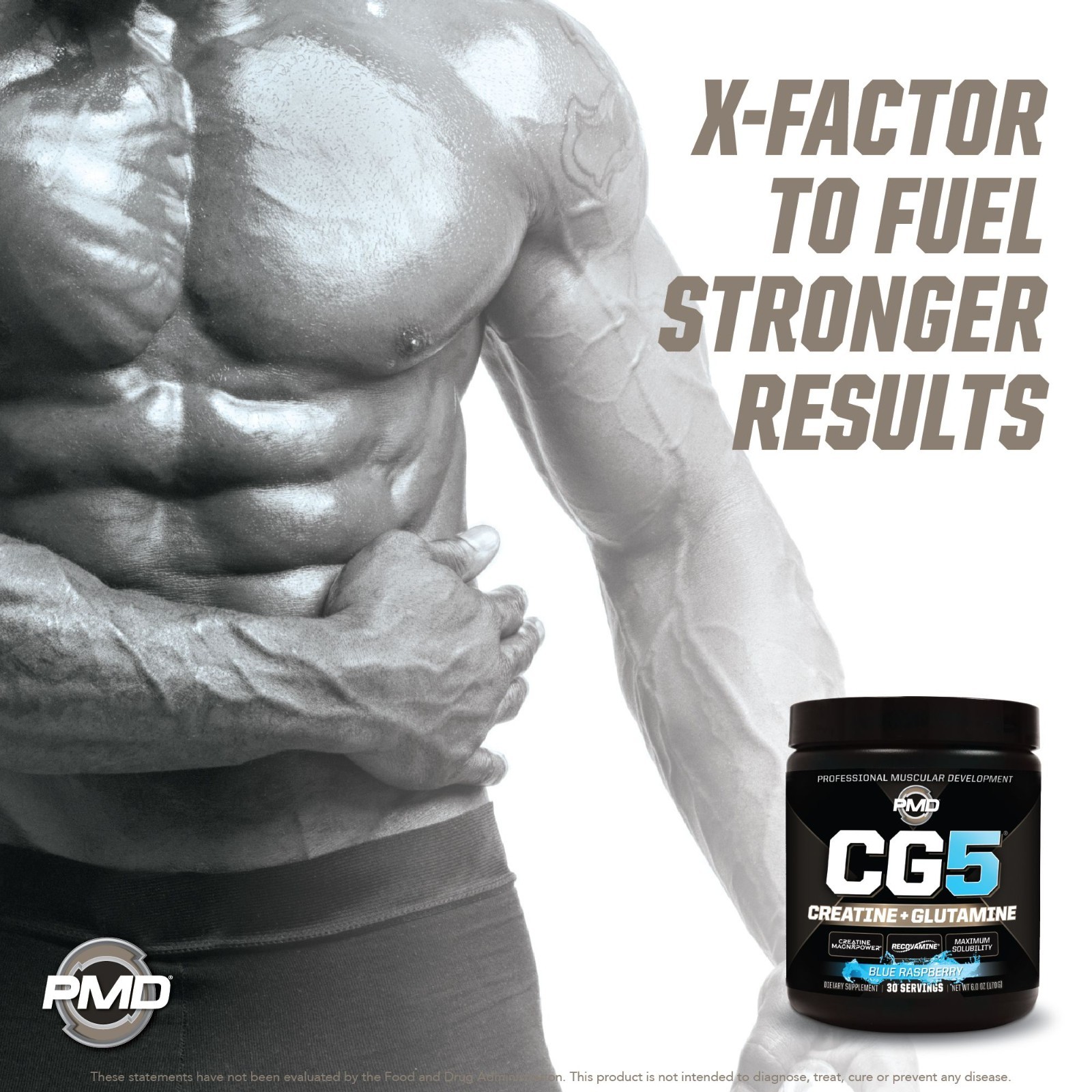 CG5-Creatine/Glutamine Powder-Strength, Power & Recovery-Blue Raspberry 30 serve