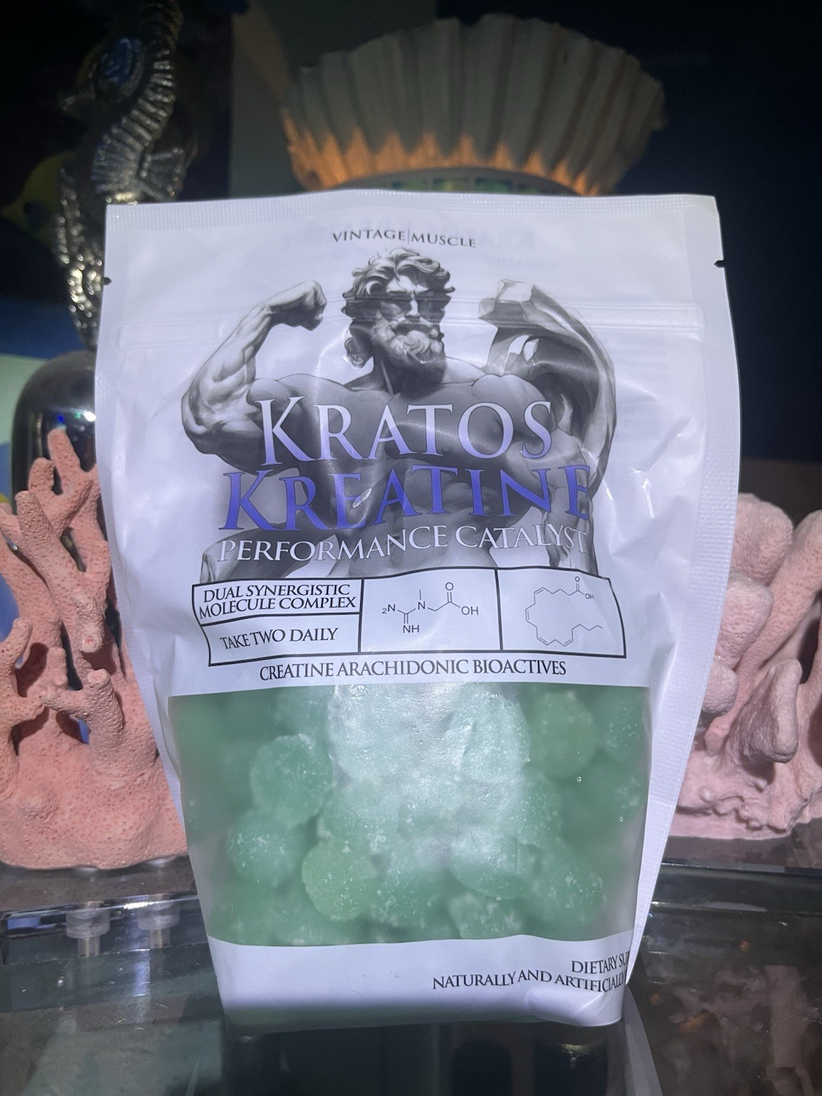 Kratos Micronized Creatine Gummy’s W/Arachidonic Acid By Vintage Muscle💪🏛️