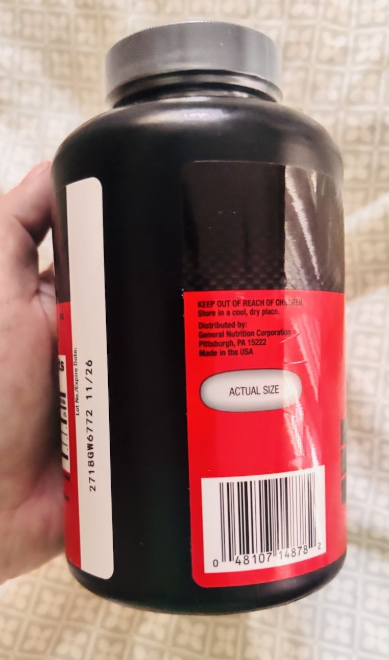GNC Pro Performance BCAA 1800 Dietary Supplement, 120 gels 11/2026