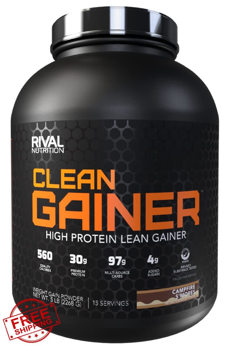 RIVAL NUTRITION Clean Gainer S’Mores 5lb