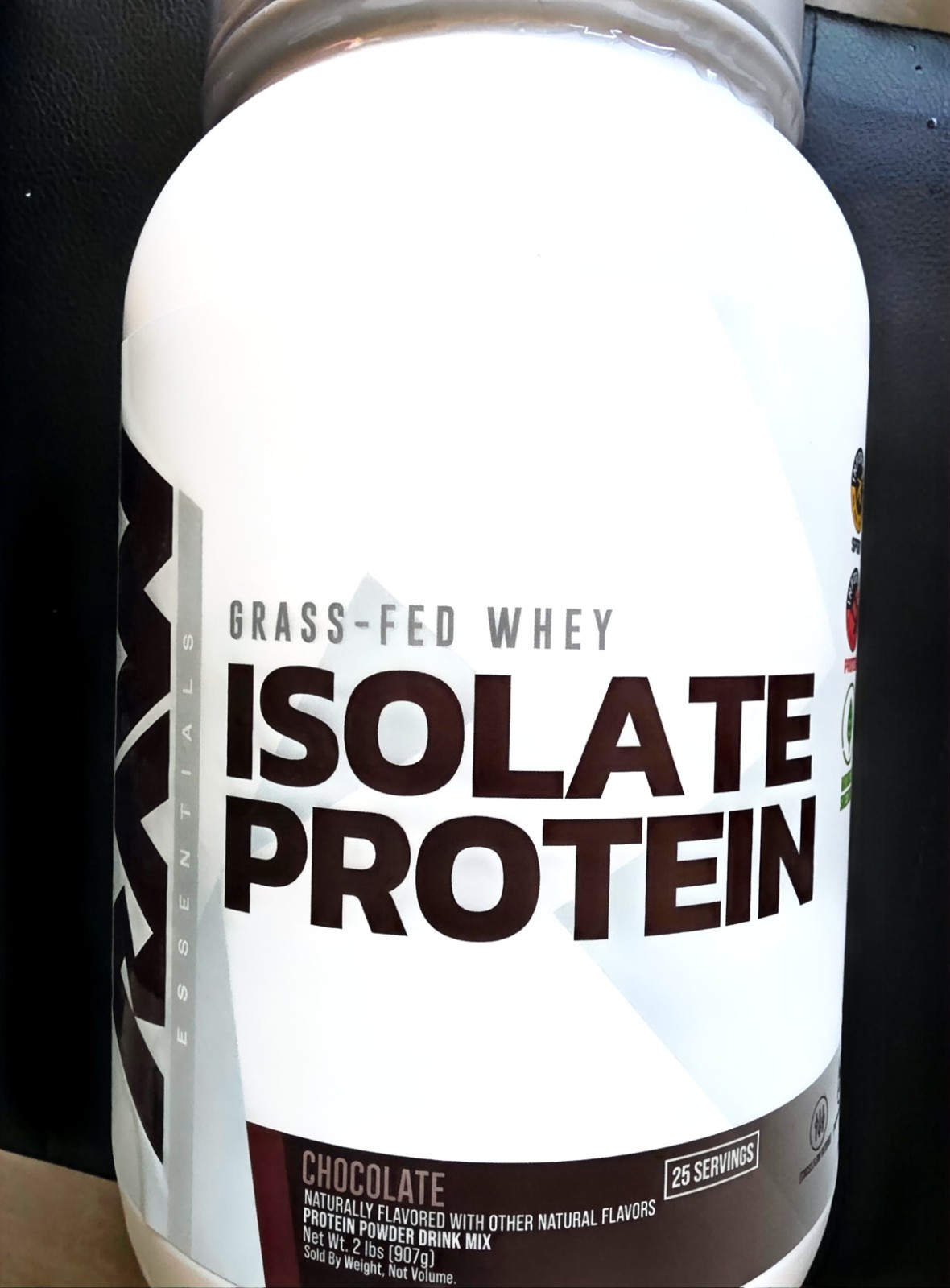 RAW Nutrition Grass-Fed Cross Flow Whey Isolate Powder Chocolate 2 lb 25 Serv