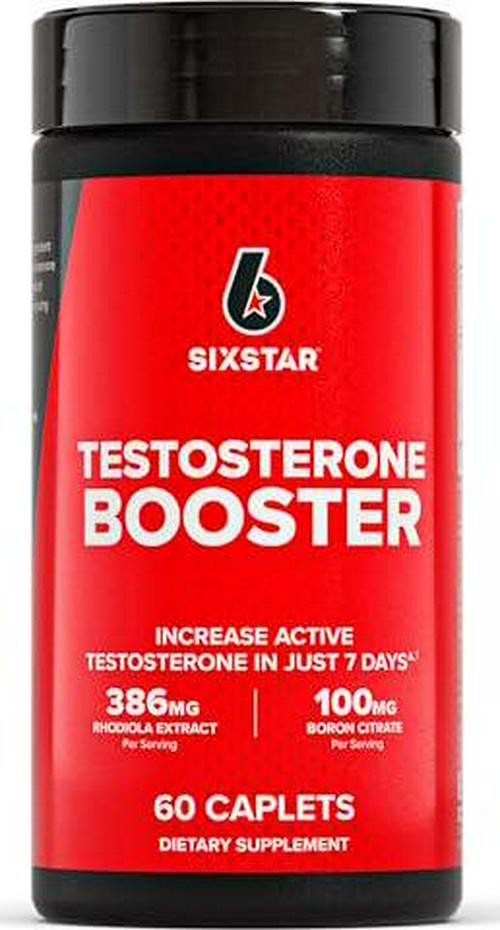 Six Star Nutrition Testosterone Booster for Men with Rhodiola Extract and Boron