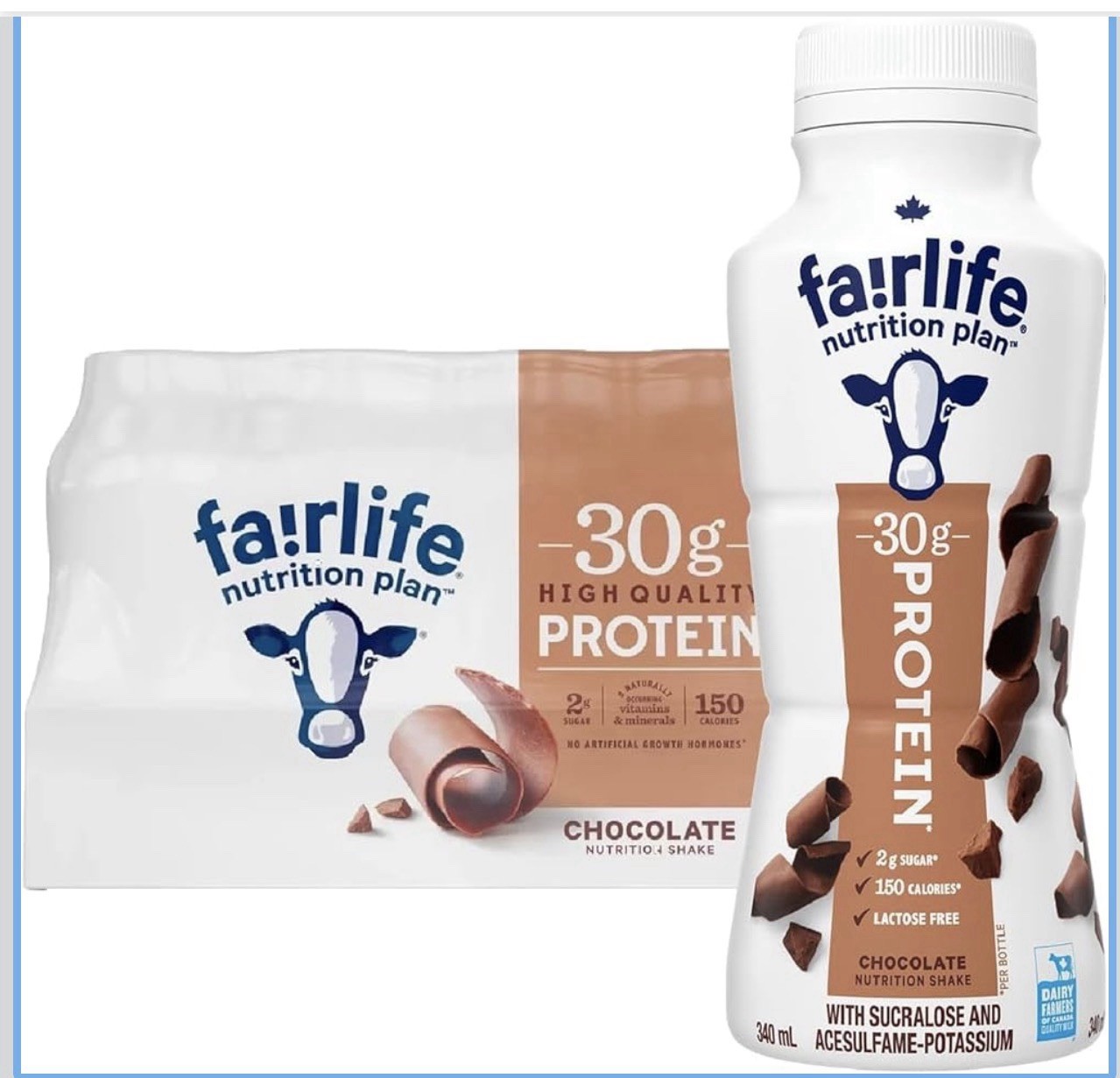 fairlife Nutrition Plan Chocolate Protein Shake 30g Lactose-Free 11.5 fl oz 12pk