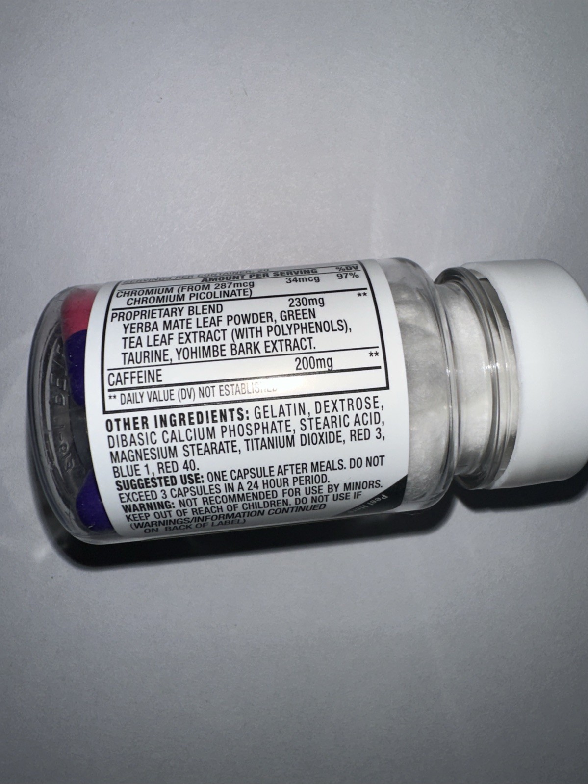 1ct Stacker 3 XPLC Bottles Dietary Supplement Weight Loss 20 Pills Total