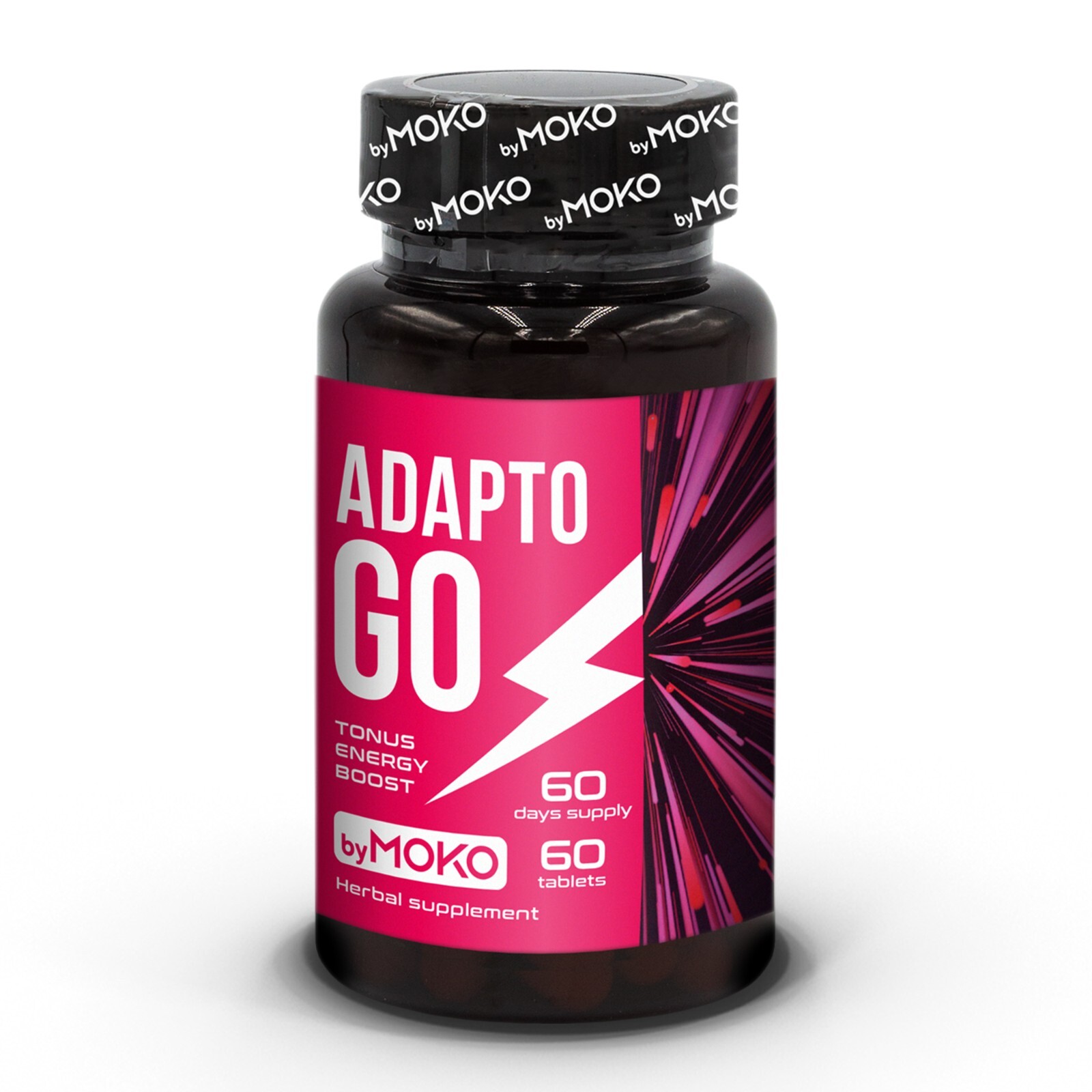 AdaptoGO Leuzea Rhodiola Rosea Ginseng Testosterone Booster Energy 5 x 60 tabs