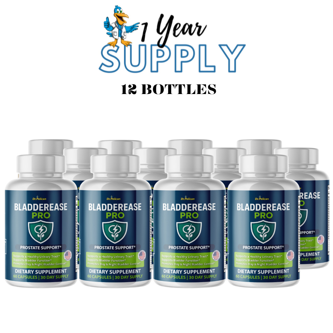 BladderEase Pro-Support Supplement for Men- Urinary & Prostate Health-12 Bottles