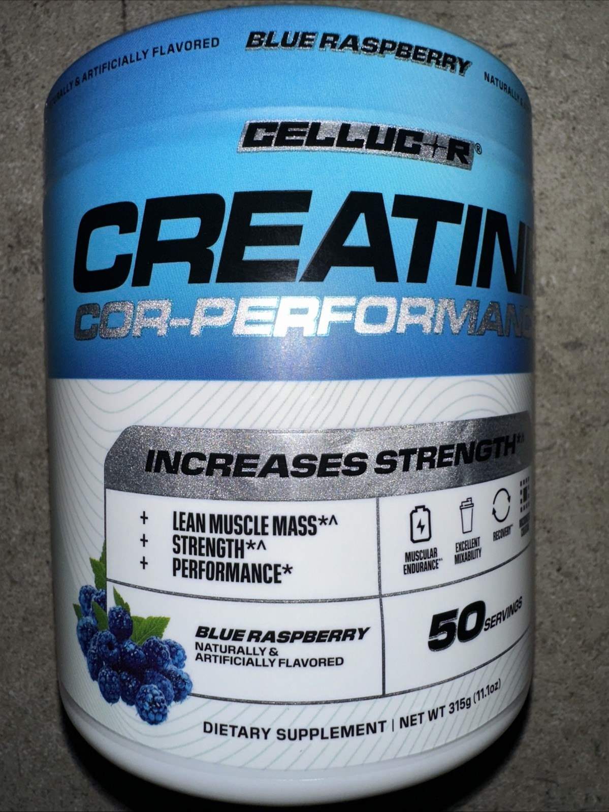 Cellucor Cor-Performance Creatine Fitness Blue Raspberry Flavor Exp 08/2026