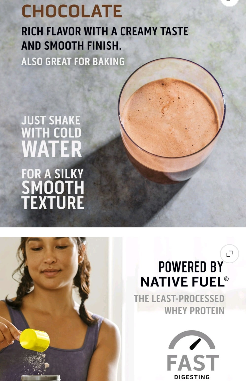 FIVE PACK – -Ascent Native Whey Protein Powder Blend, Chocolate, 1 lb BAGS