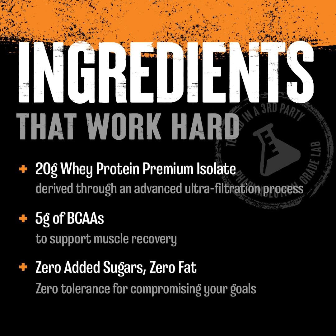 Clear Whey Isolate Protein Powder – Easy to Digest and Mix, 5G BCAA, Deliciously