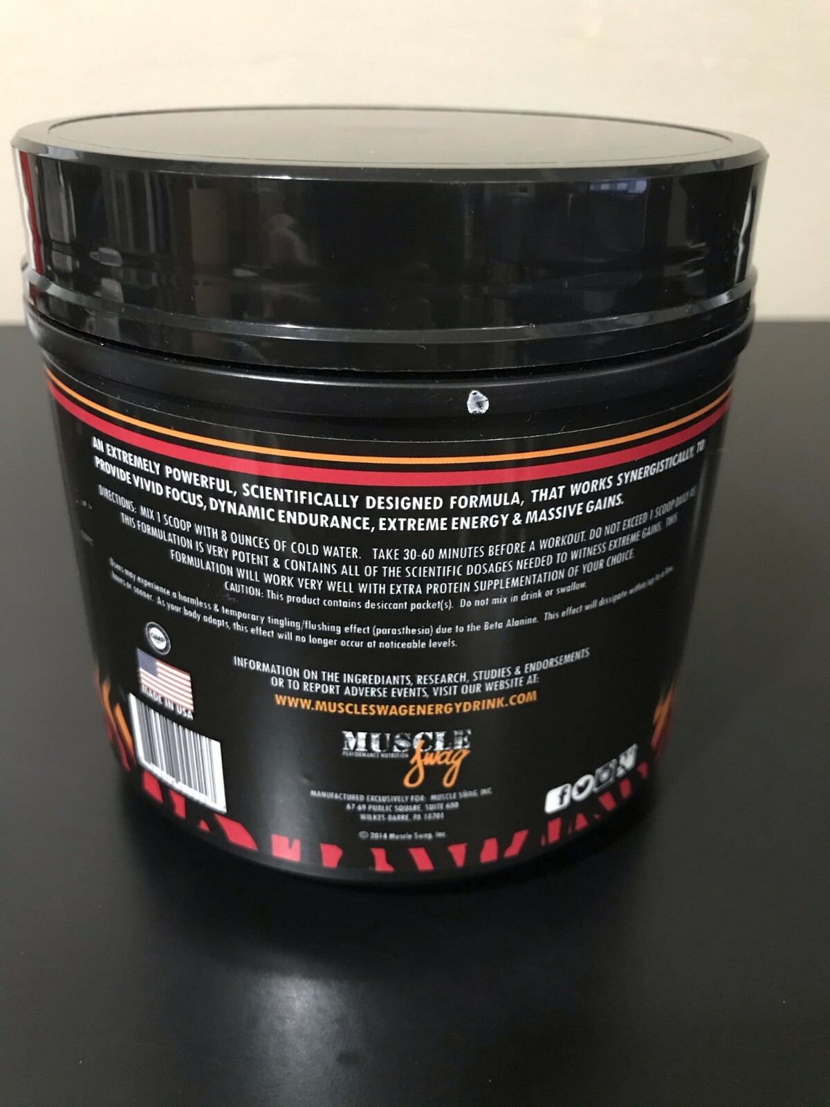 MuscleSwag’s – Tiger Blood Energy Drink Powder – Focus, Endurance & Gains