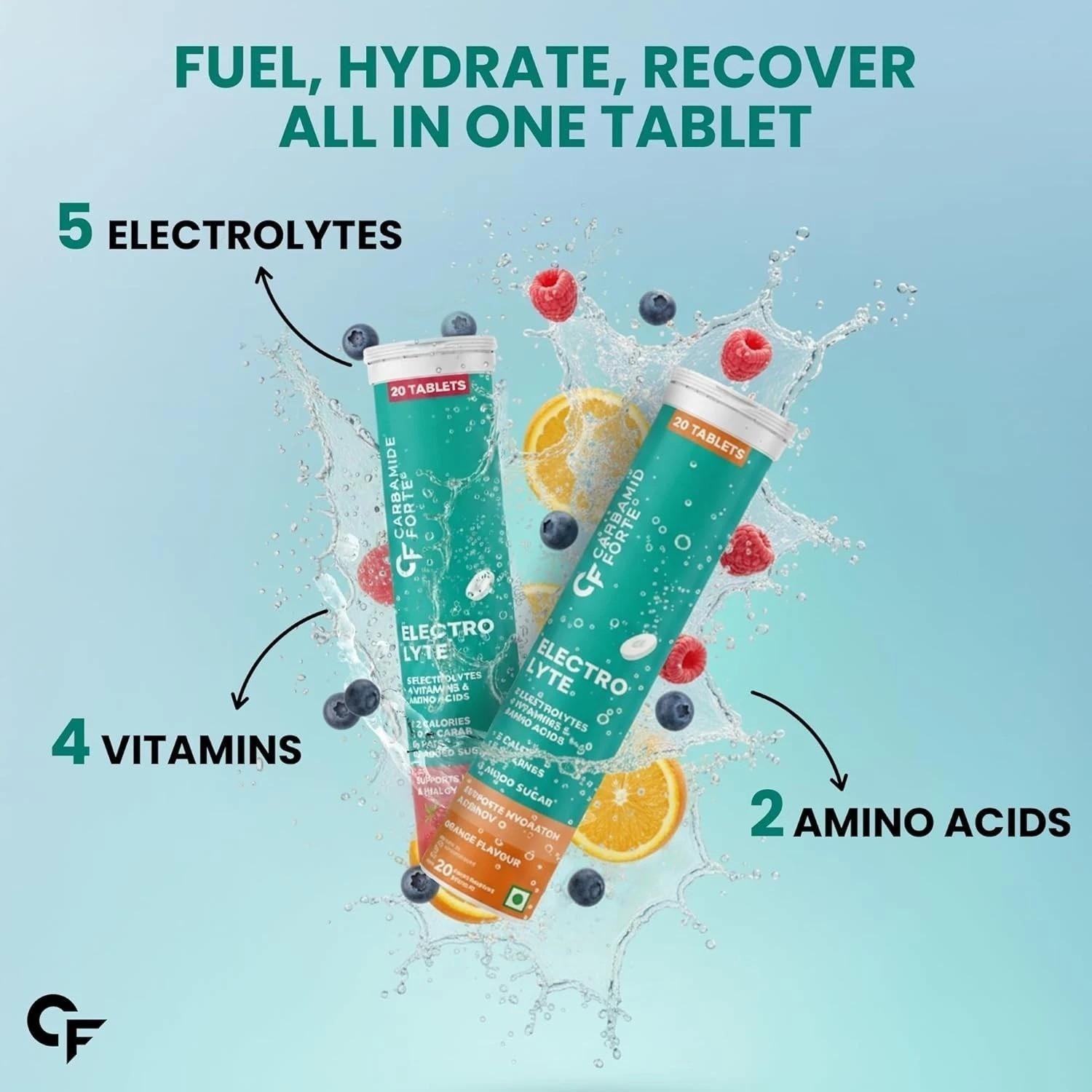 Carbamide Forte Electrolyte Effervescent (40 Tabs) Hydration & Sustained Energy