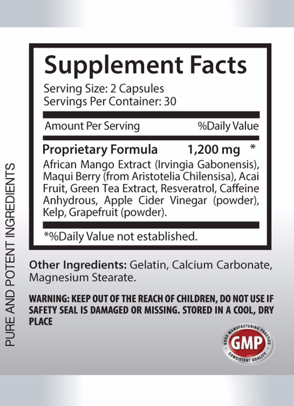 Supplements – AFRICAN MANGO EXTRACT 1200 FAT BURNER – Slim body men 3B
