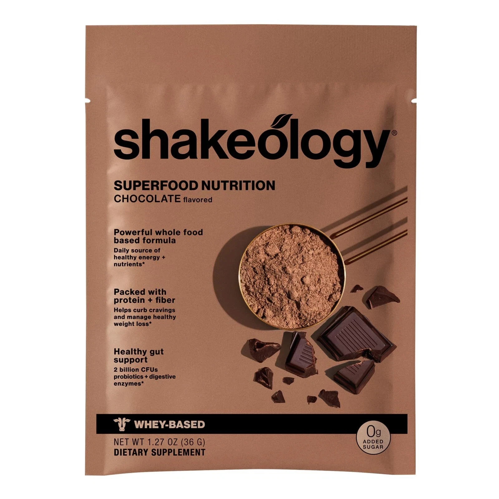Shakeology Whey Protein Powder 0g Sugar Gluten Free Chocolate 14 Servings