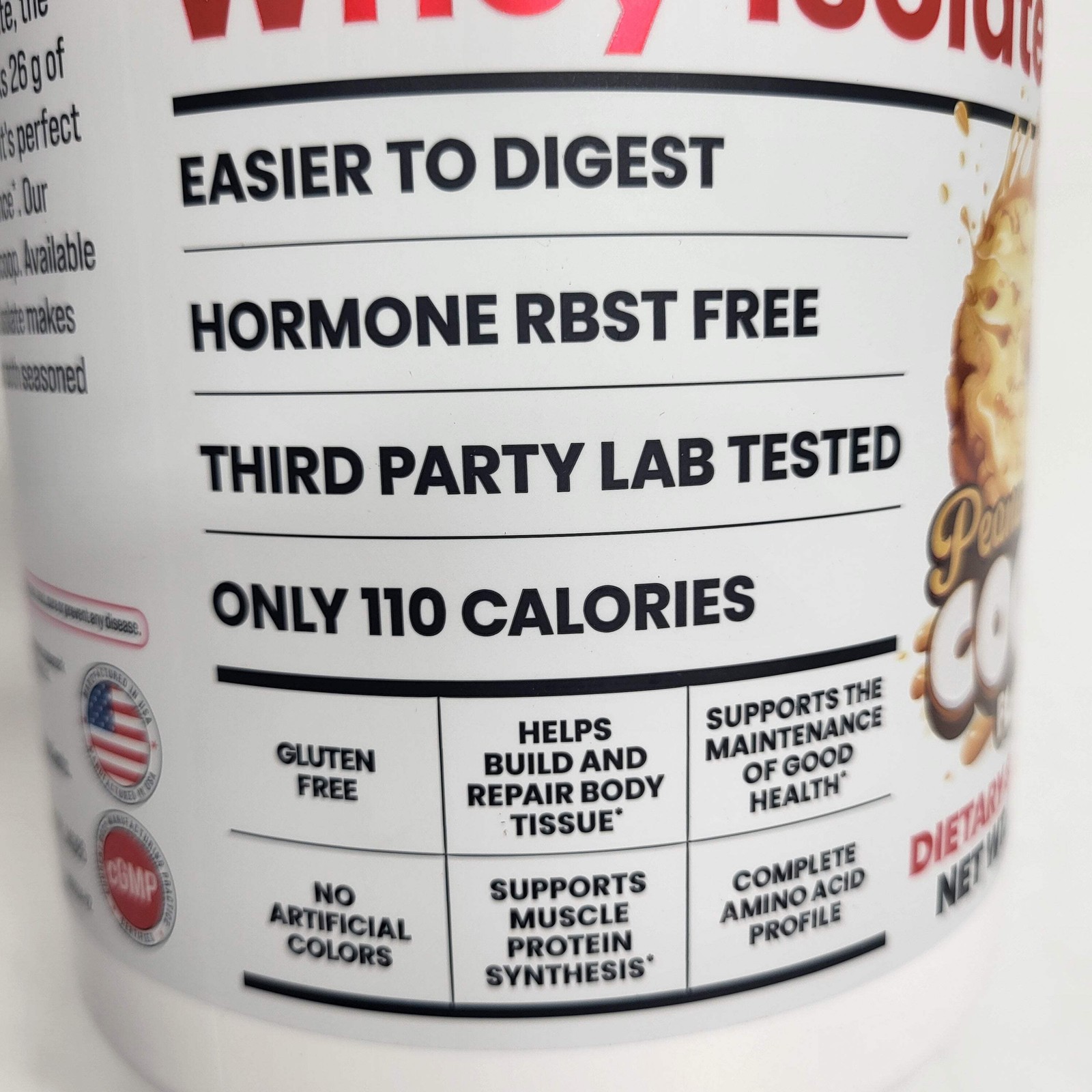 BASIC Basic Whey Isolate Protein Peanut Butter Cookie 2lbs Bb 12/27 2lbs