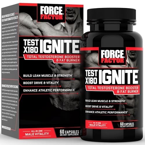 Total Testosterone Booster for Men – Lean Muscle, Energy Boost, Fenugreek & Gree