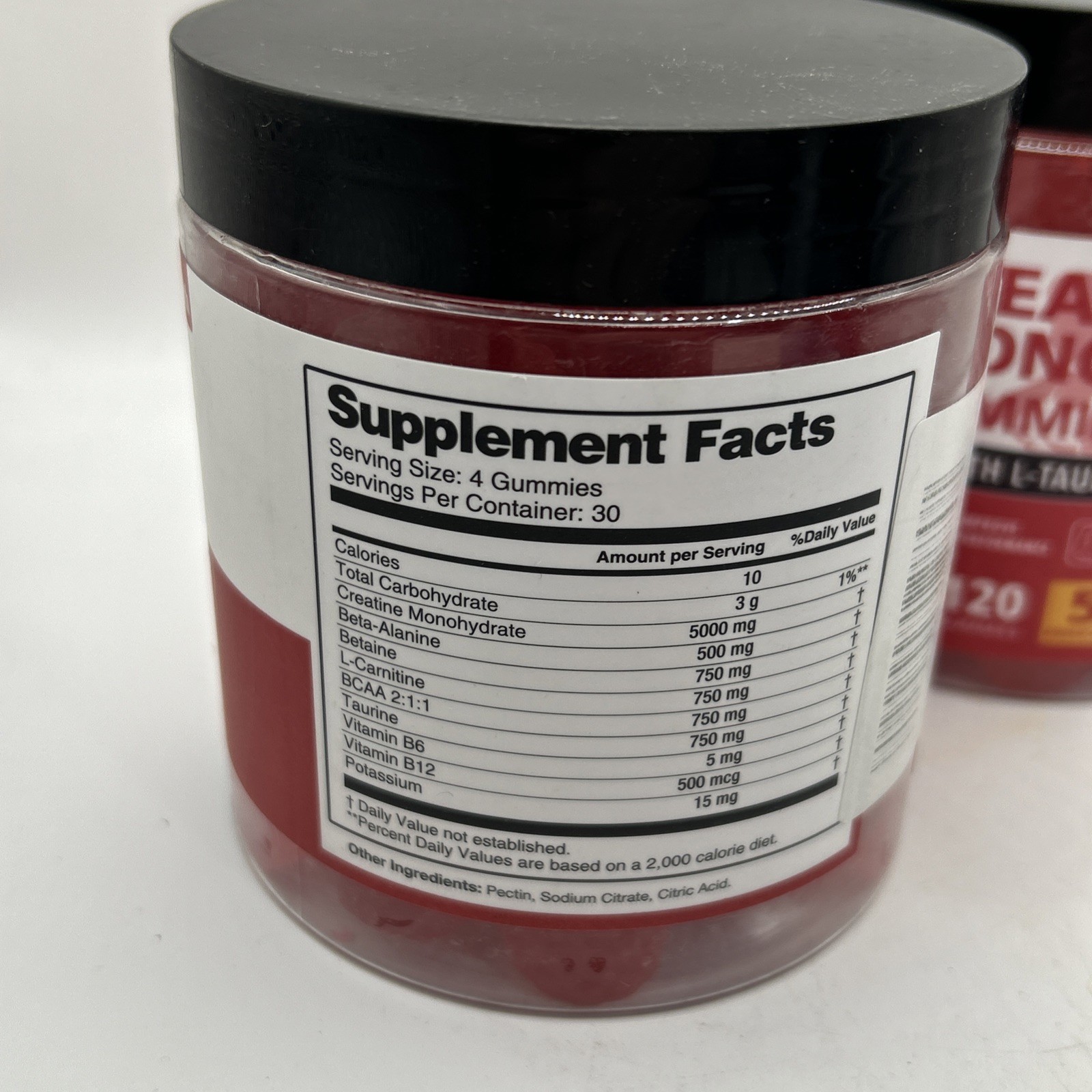 2x Maxhemphealth Creatine Monohydrate Gummies with L-Taurine & B12 120 Raspberry