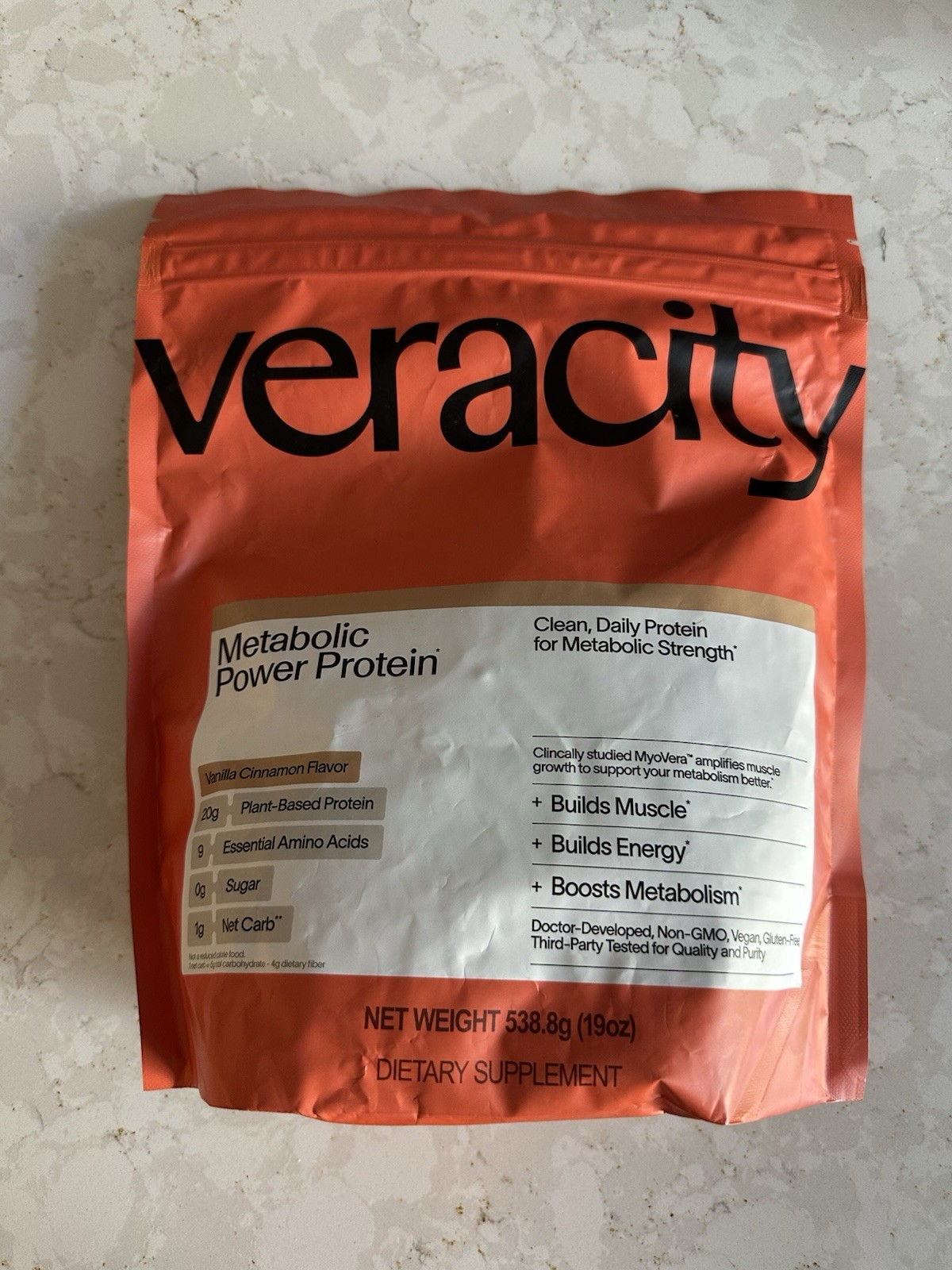 Veracity Metabolic Protein Powder 19 Oz NEW Exp 11/2027