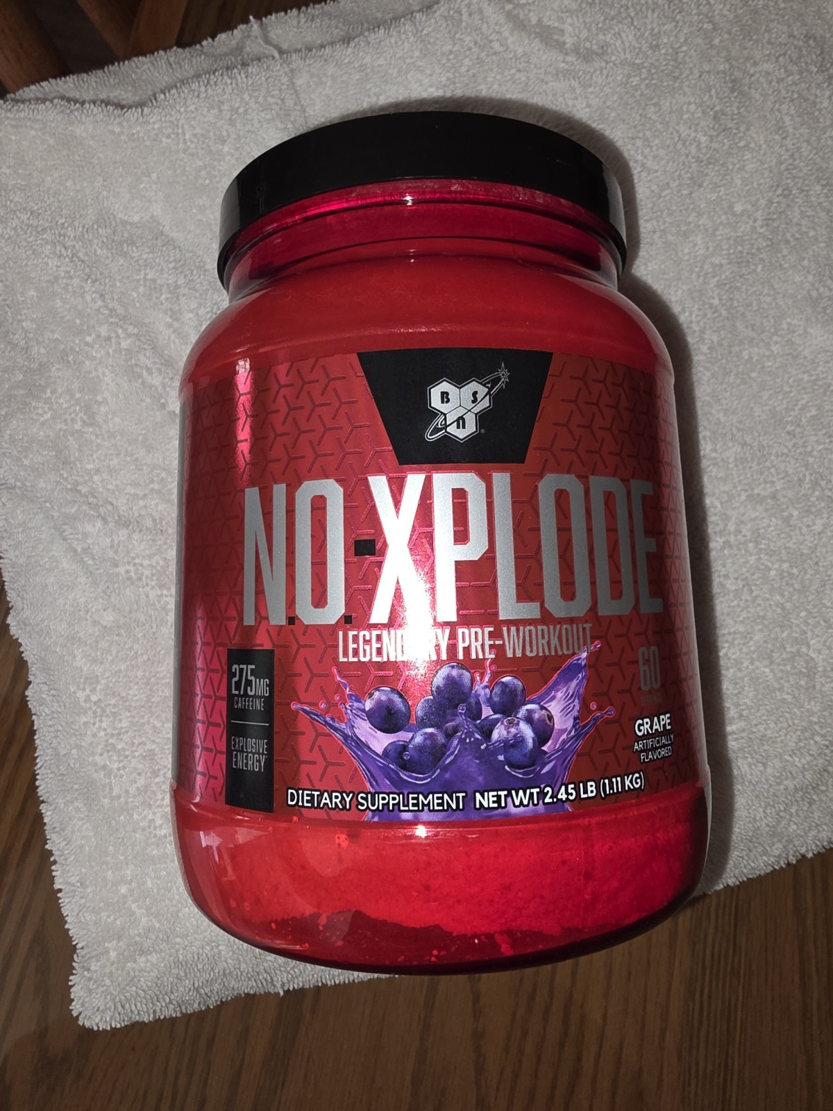 N.O.-XPLODE®, Legendary Pre-Workout, Grape, 2.45 lbs (1.11 kg)