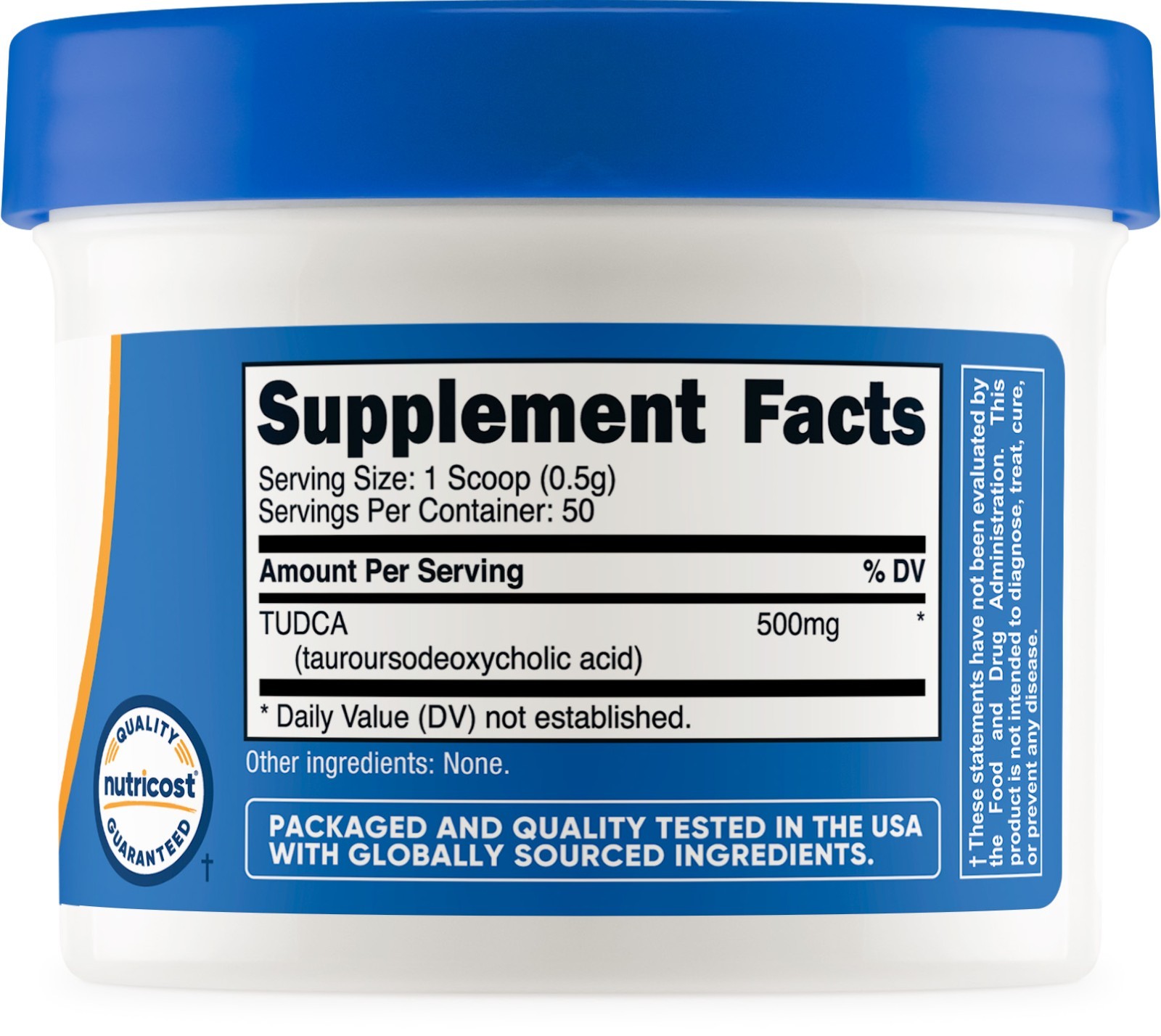 Nutricost Tudca Powder 25 Grams (Tauroursodeoxycholic Acid) – Gluten Free