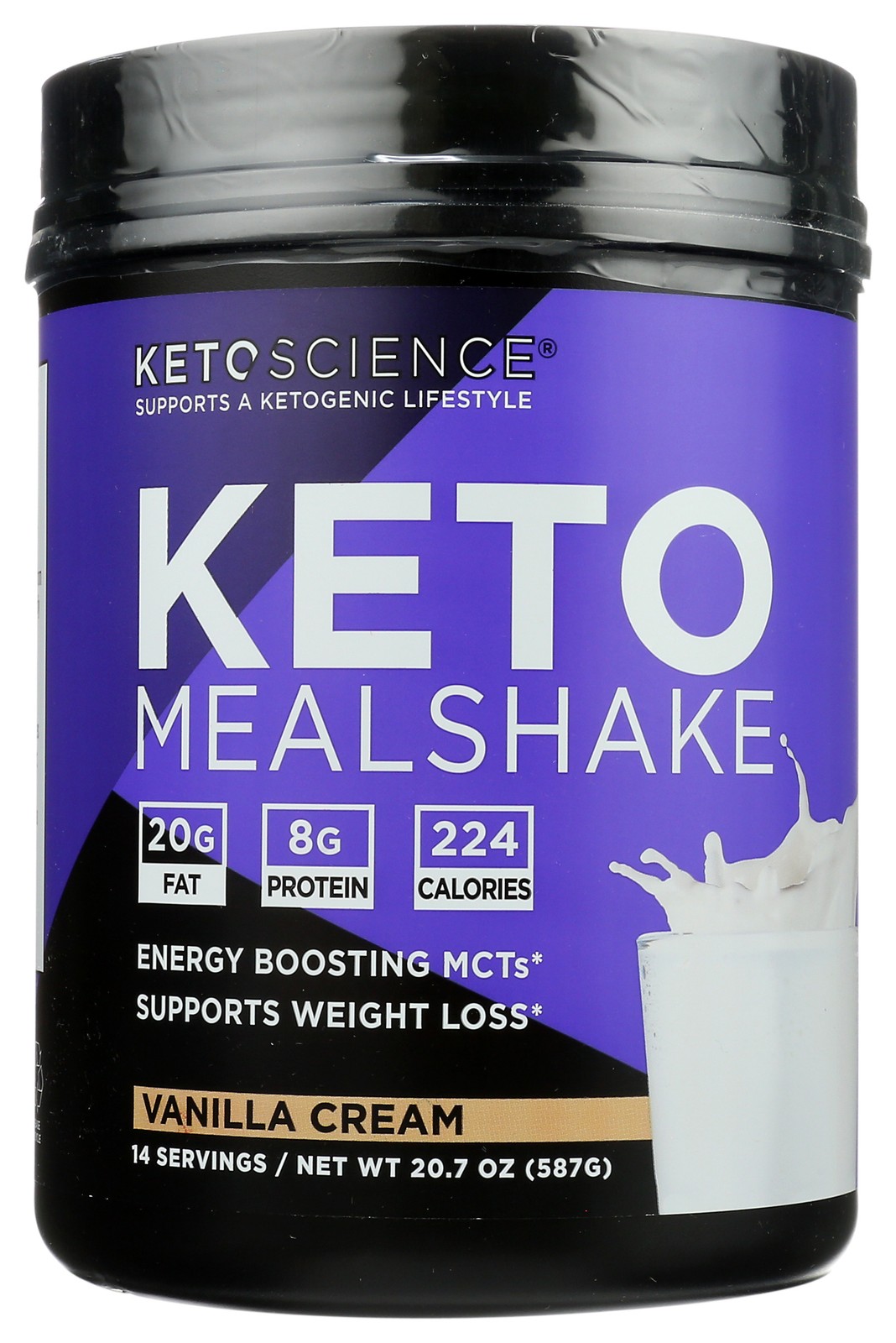 Ketoscience Vanilla Keto Meal Replacement Shake Powder 20G 1 Pack