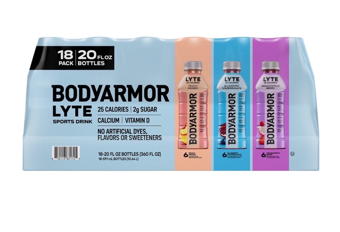 BODYARMOR BODYARMOR Lyte Sports Drink, Variety Pack, 20 fl oz, 18-count