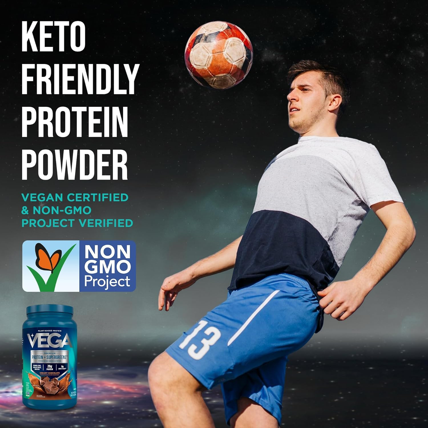 Premium Protein + Supergreens, Chocolate – 20G n Protein, Dairy & Gluten Free, 2